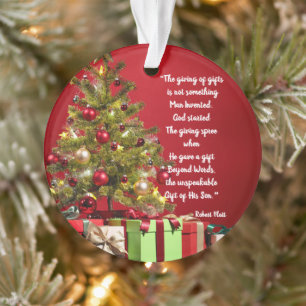 Gaben geben, begonnen von Gott, Acryl-Ornament Ornament