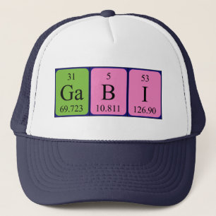 Gabi Periodischer Tabellenname Truckerkappe