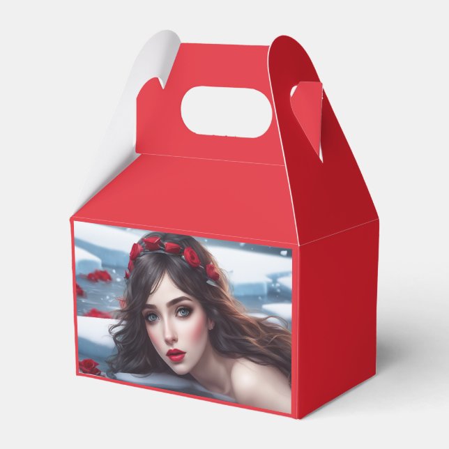 Gable Favor Box Geschenkschachtel (Vorderseite)