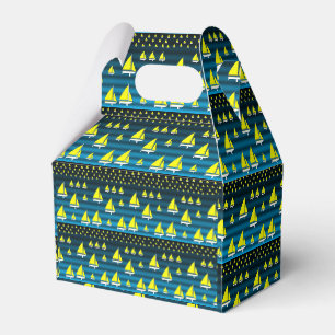 Gable Favor Box Sailboat Geschenkschachtel