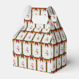 Gable Favor Box Snowman Geschenkschachtel