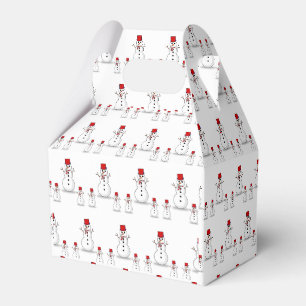 Gable Favor Box Snowman Geschenkschachtel