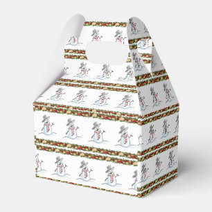 Gable Favor Box Snowman Geschenkschachtel
