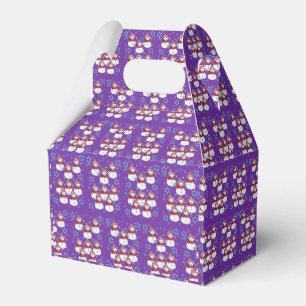 Gable Favor Box Snowman Geschenkschachtel