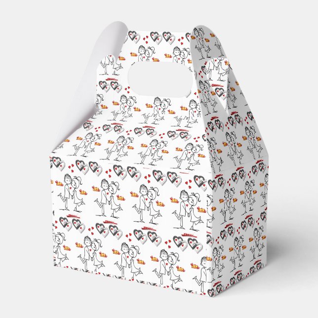 Gable Favor Box Valentine's Day Geschenkschachtel (Vorderseite)