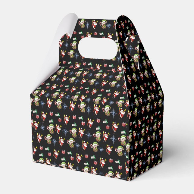 Gable Favor Box Weihnachten Geschenkschachtel (Vorderseite)