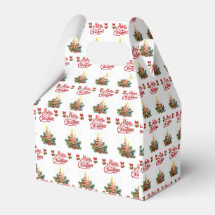 Gable Favor Box Weihnachten Geschenkschachtel