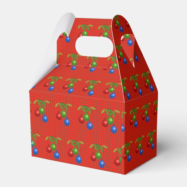 Gable Favor Box Weihnachten Geschenkschachtel (Vorderseite)
