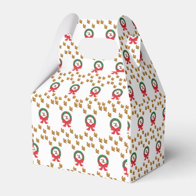 Gable Favor Box Weihnachten Geschenkschachtel (Vorderseite)