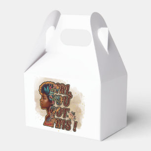 Gable Gvor Box 4" x 2.5" x 5" Girl, du Got das! Geschenkschachtel