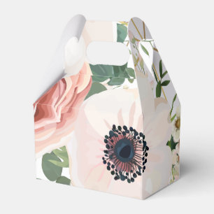 Gable Paper Bevorzugung Box Geometric Garden Rose Geschenkschachtel
