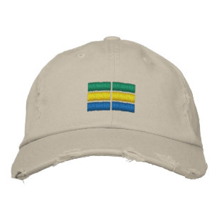 Gabon Flag bestickte Baseballkappe
