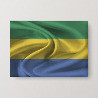 Gabon Flag Button
