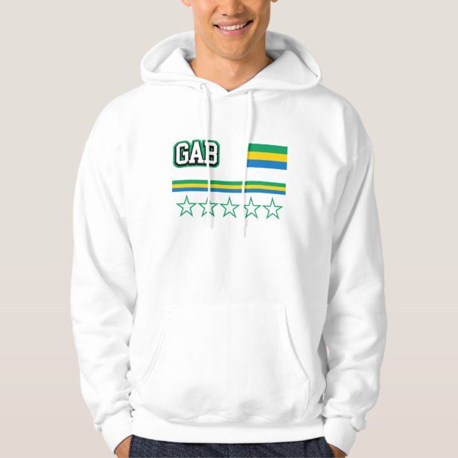 Gabon Flag Hoodie (Vorderseite)