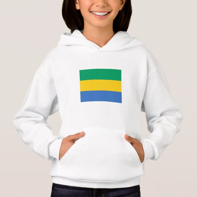 Gabon Flag Hoodie (Vorderseite)