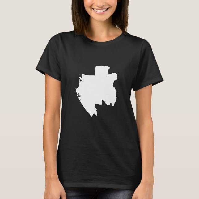 Gabon Flag Map - Gabun T-Shirt (Vorderseite)
