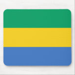 Gabon Flag Mousepad<br><div class="desc">Anpassbare World Flag Produkte - Bitte fühlen Sie sich frei,  Ihren eigenen Text hinzuzufügen.</div>