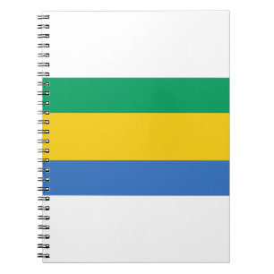 Gabon Flag Notizblock