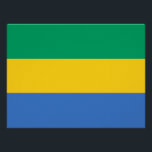 Gabon Flag Poster<br><div class="desc">Patriotische Flagge von Gabun.</div>