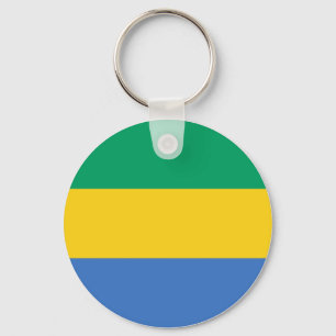 Gabon Flag Schlüsselanhänger