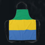 Gabon Flag Schürze<br><div class="desc">Patriotische Flagge von Gabun.</div>