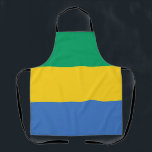 Gabon Flag Schürze<br><div class="desc">Patriotische Flagge von Gabun.</div>