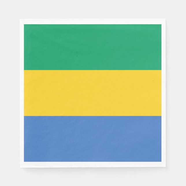 Gabon Flag Serviette (Vorderseite)