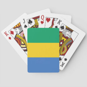 Gabon Flag Spielkarten