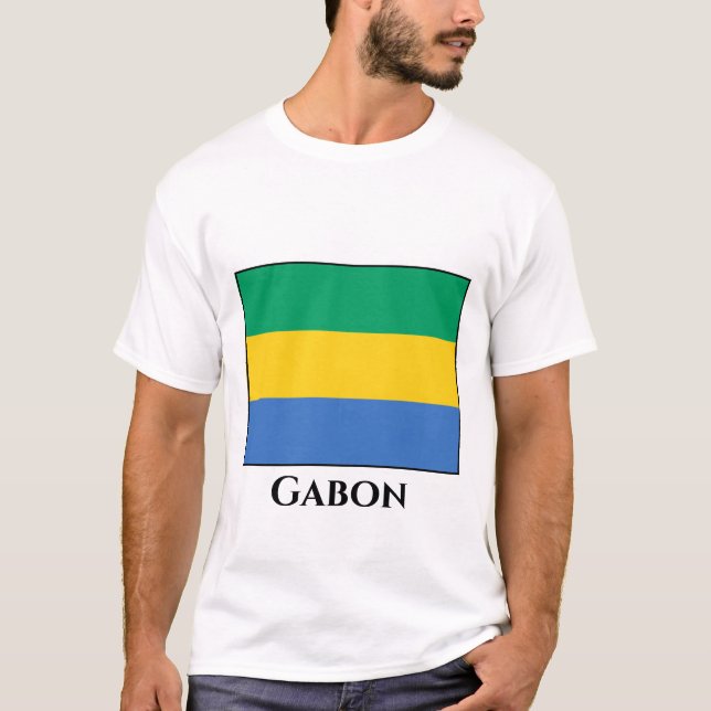 Gabon Flag T-Shirt (Vorderseite)