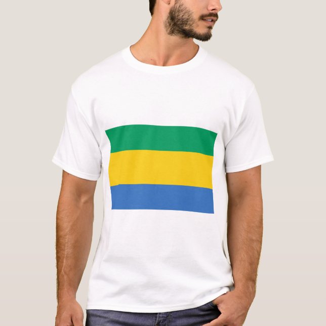 Gabon Flag T-Shirt (Vorderseite)