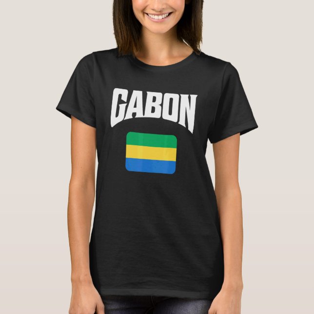 Gabon Flag T-Shirt (Vorderseite)