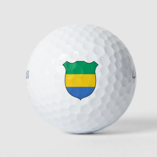 Gabon-Flagge Grand Patriotic Golfball