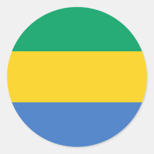 Gabon Runder Aufkleber