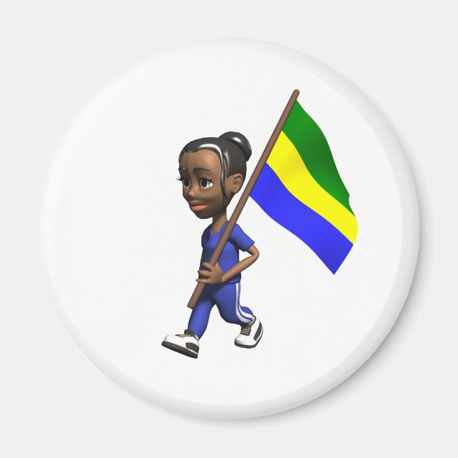 Gabonese Girl Magnet (Vorne)