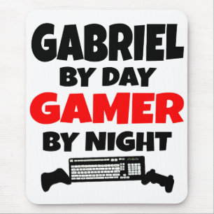 Gabriel by Day Gamer by Night Mousepad