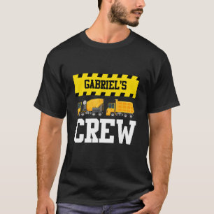 Gabriel Construction Crew Custom Dumptruck Dump Tr T-Shirt