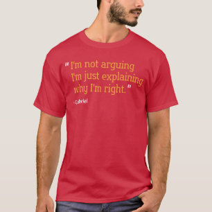 Gabriel Geschenk Zitat Lustig Geburtstag Personali T-Shirt