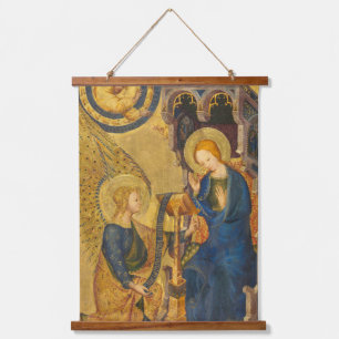Gabriel und Maria Malerei Wandteppich Mit Holzrahmen