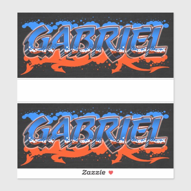 Gabriel Vorname Name Graffiti Aufkleber Sticker (Blatt)