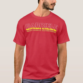 Gabriele Vorname Lustig Vintage Sonnenuntergang Ga T-Shirt