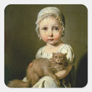 Gabrielle Arnault (1811-72) 1813 (Öl auf Leinwand Quadratischer Aufkleber