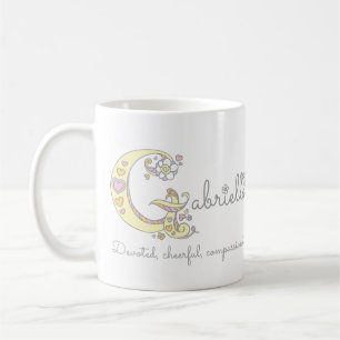 Gabrielle Buchstabe Kaffeetasse