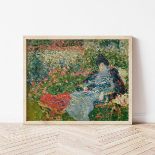 Gabrielle Valtat au Jardin Louis Valtat Poster