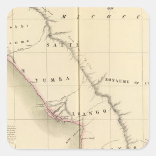 Gabun, der Kongo 38 Quadratischer Aufkleber