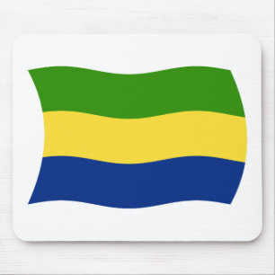 Gabun-Flagge-Mauspad Mousepad