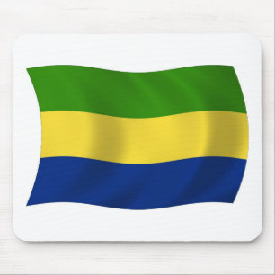 Gabun-Flagge-Mauspad Mousepad