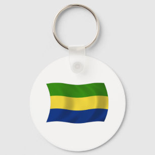 Gabun Flagge Schlüsselanhänger