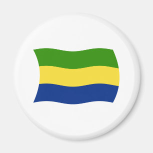 Gabun Flaggenmagnet Magnet