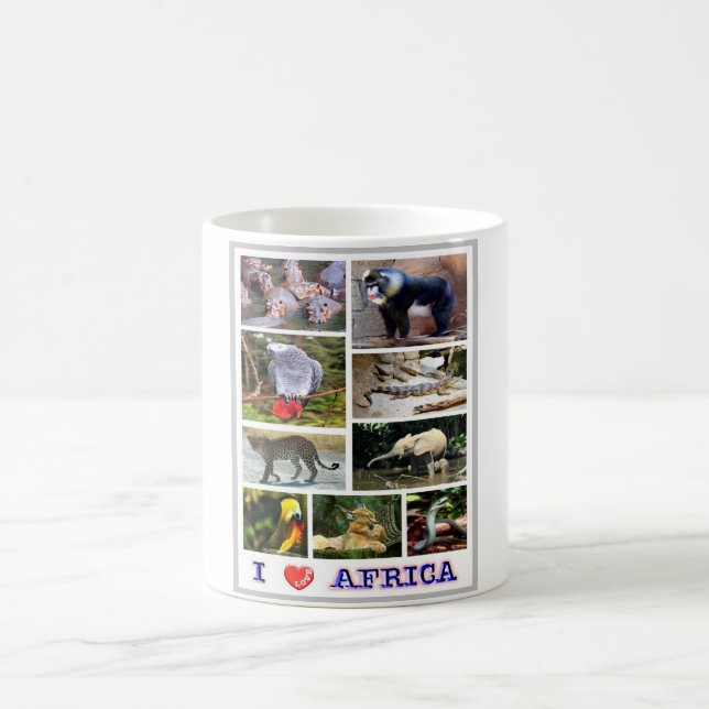 Gabun - I Liebe Afrika - Kaffeetasse (Mittel)