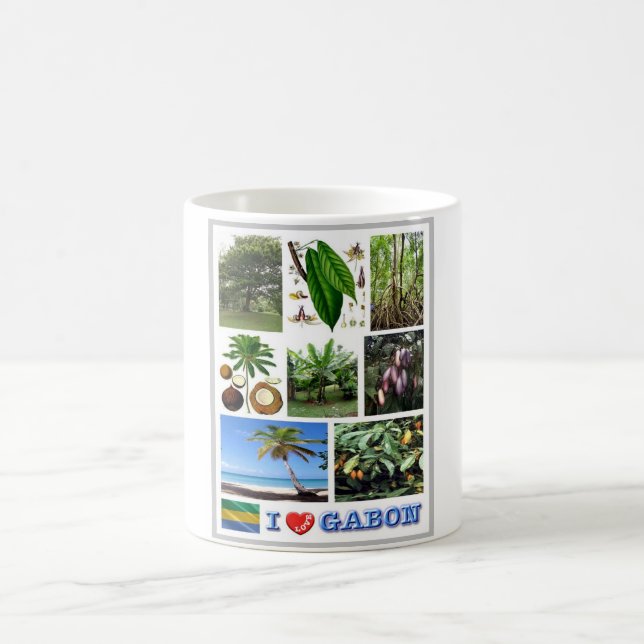 Gabun - I Liebe Gabun - Kaffeetasse (Mittel)
